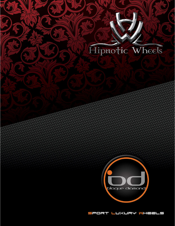 Abstract red-and-black cover with a “Hipnotic Wheels” logo and circular bd emblem | 106th Street Tire & Wheel