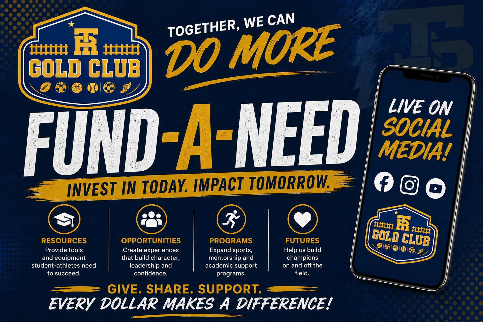 Community booster fundraiser event