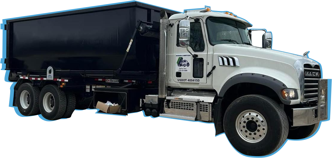 borders dumpsters truck in elizabethtown ky ready to serve