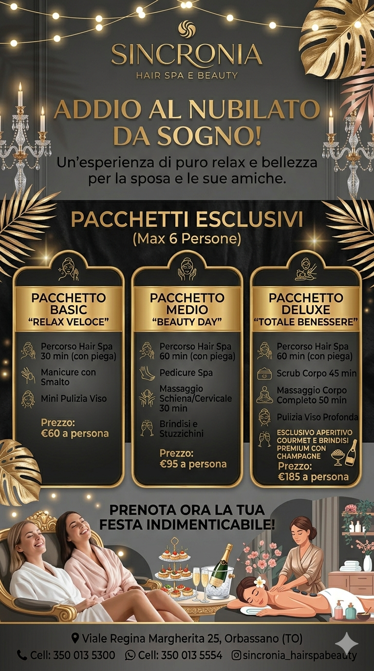 Pacchetto Addio al Nubilato
