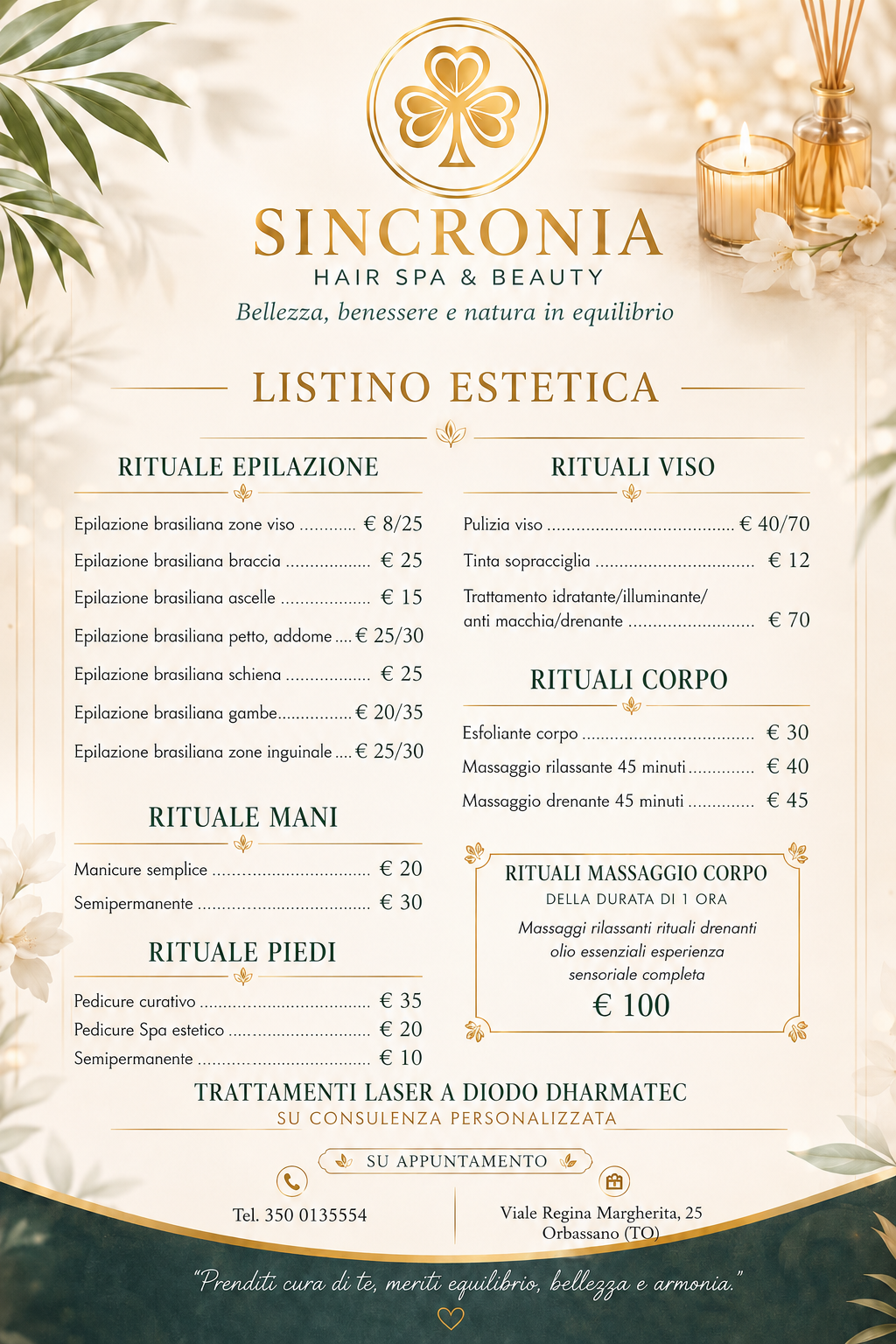Listino Estetica