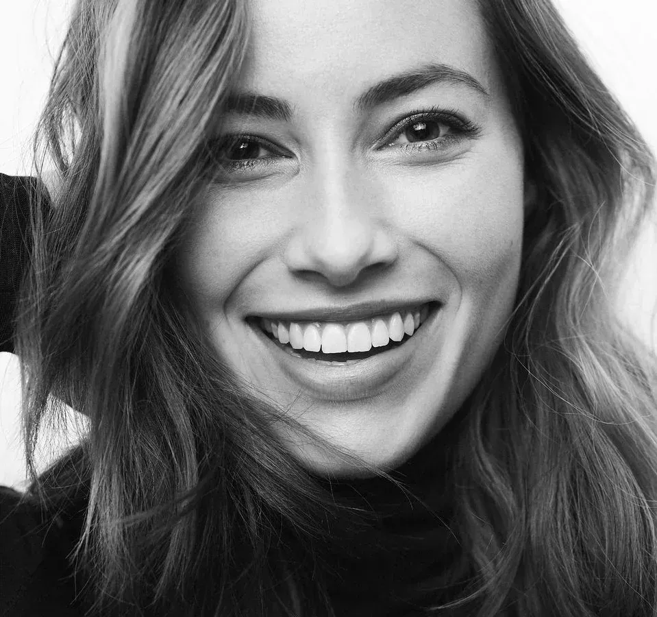 Close-up of a woman with a confident, healthy smile near Southampton
