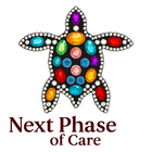Jeweled turtle with various colored gems, "Next Phase of Care" text below.