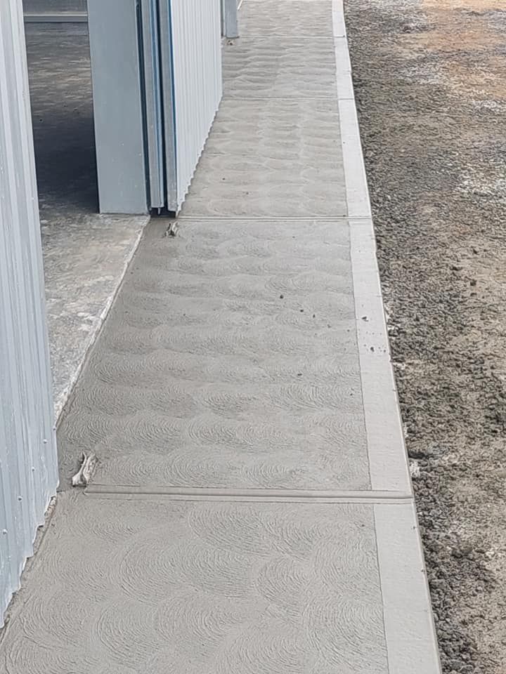 Concrete footpaths