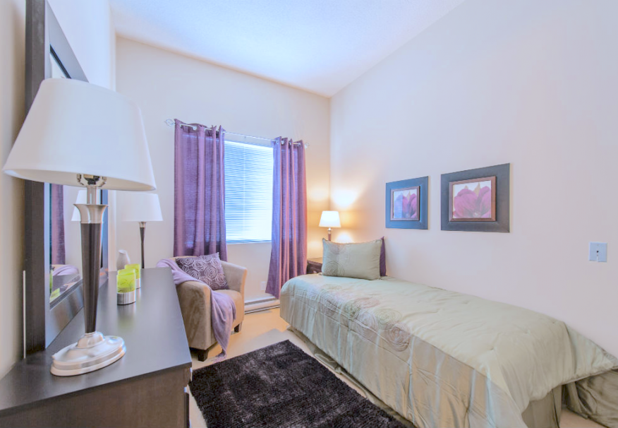 Une belle suite modèle aux Habitations Pelletier, une résidence pour personnes agées montréal.