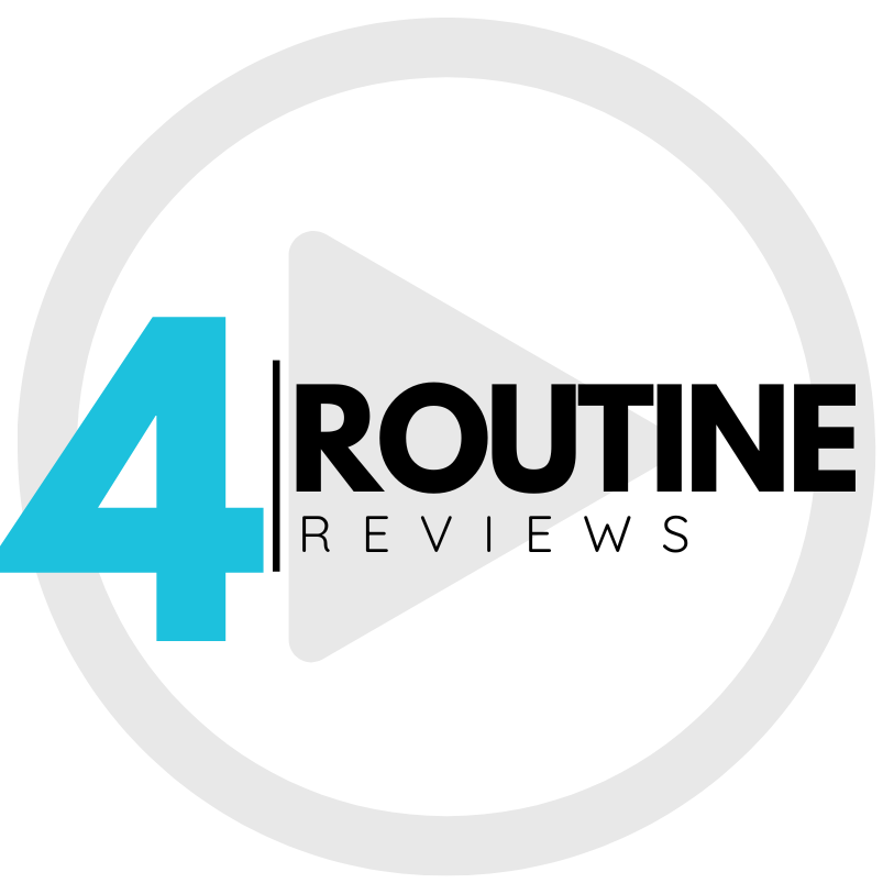4Routine Reviews logo with teal “4,” black “ROUTINE,” and gray “REVIEWS” inside a light gray circle