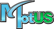 Blue-and-teal stylized “Mptus” logo with a sweeping arc over the letters