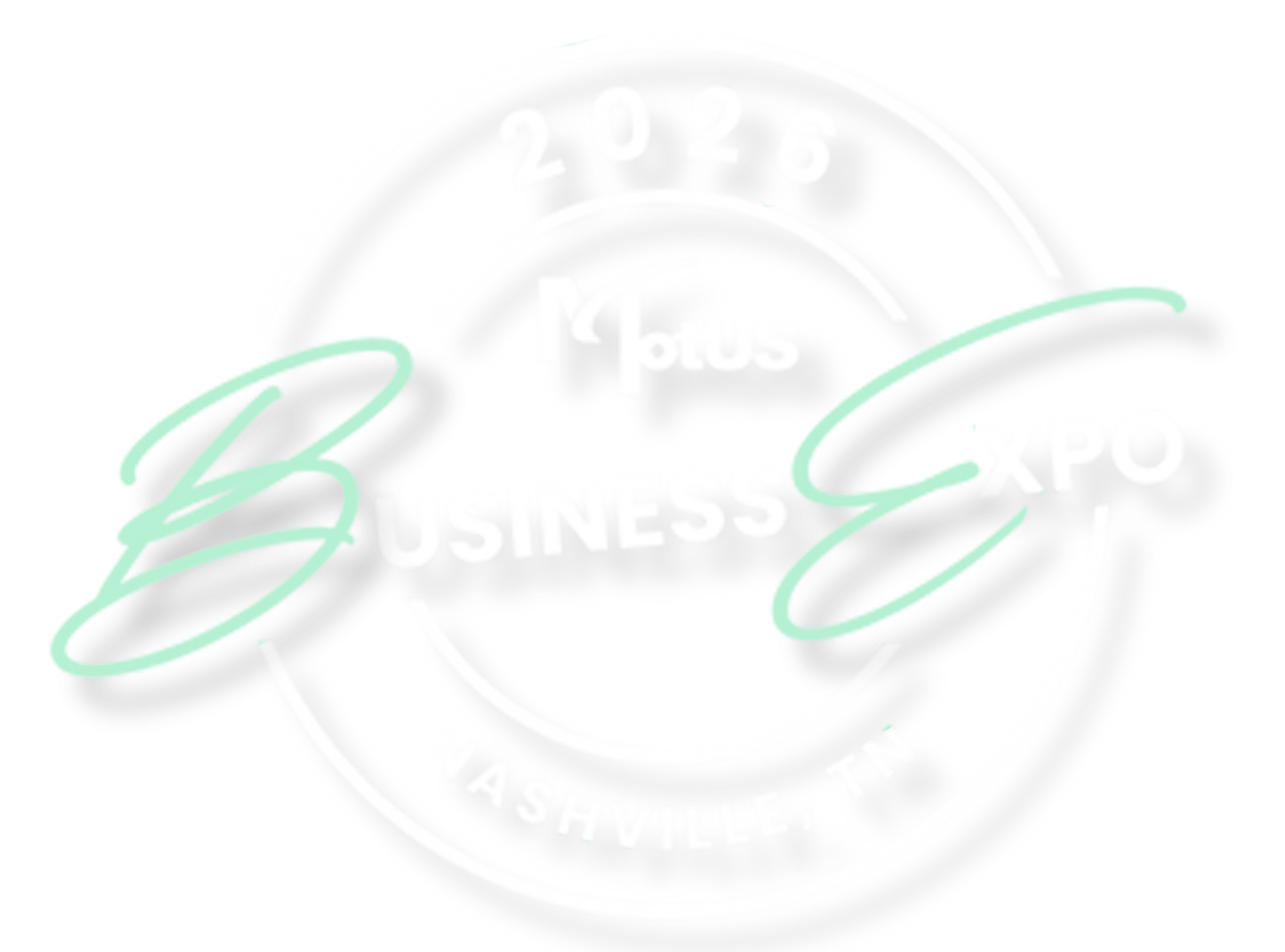 Faded green script logo over a pale circular business-style emblem with the word “BUSINESS” visible.