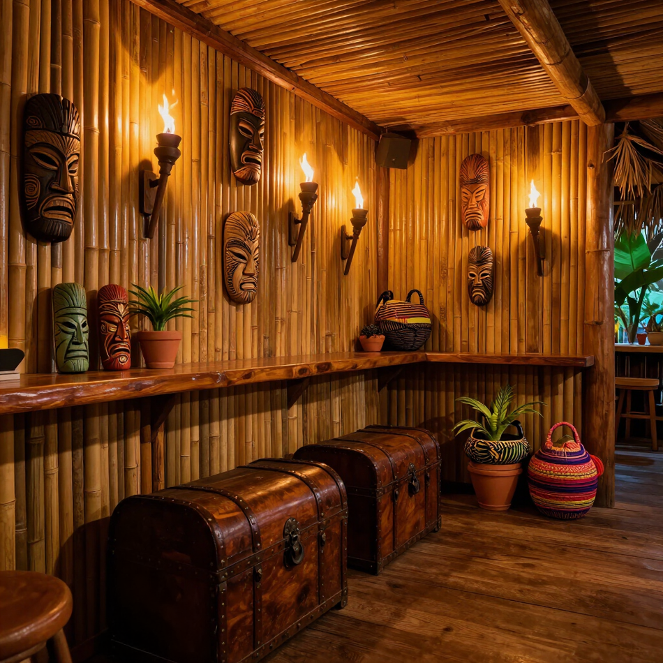Tiki Shack escape room interior