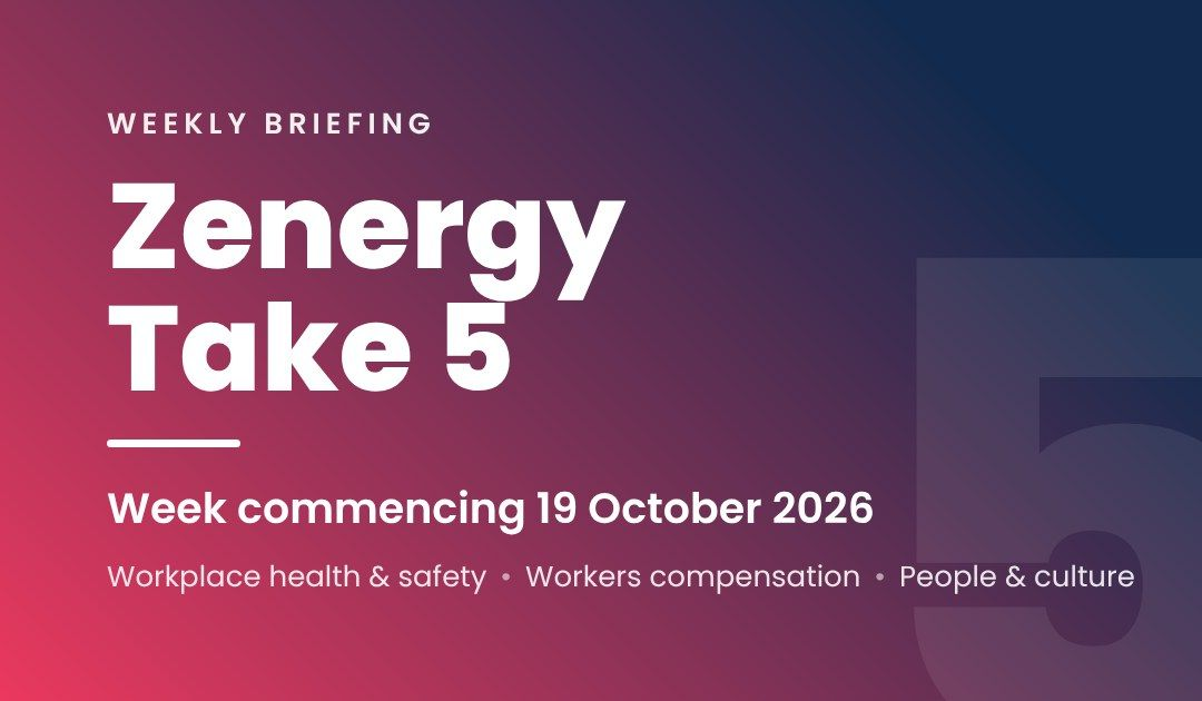 Zenergy Take 5: WHS News for the Week of 19 October 2026