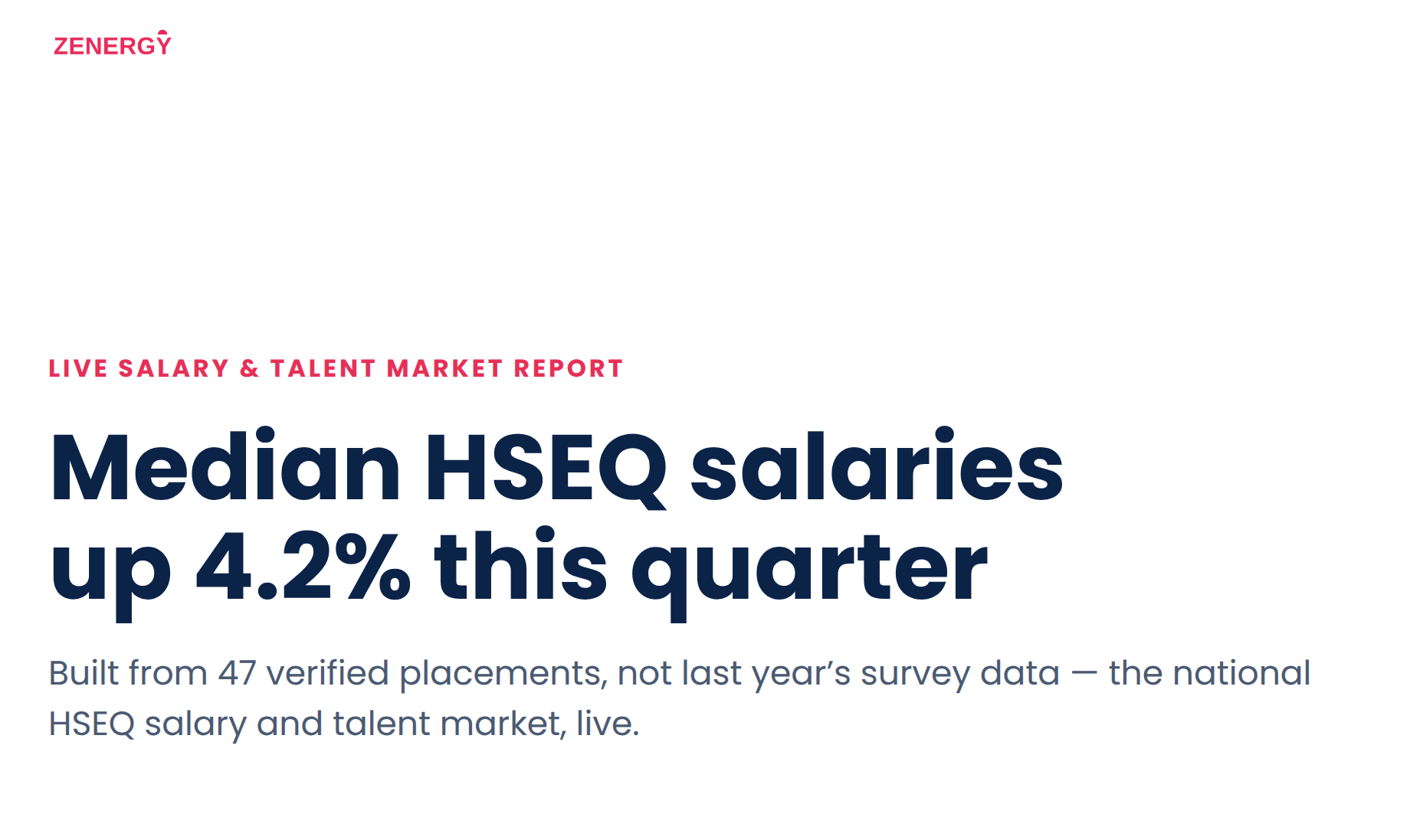 HSEQ salary bands by role, Australia Q4 FY2026 – Zenergy