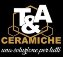 Logo for T&A Ceramiche with text 