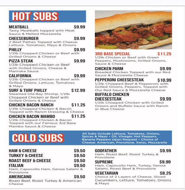 Delicious Food York, PA 3rd Base