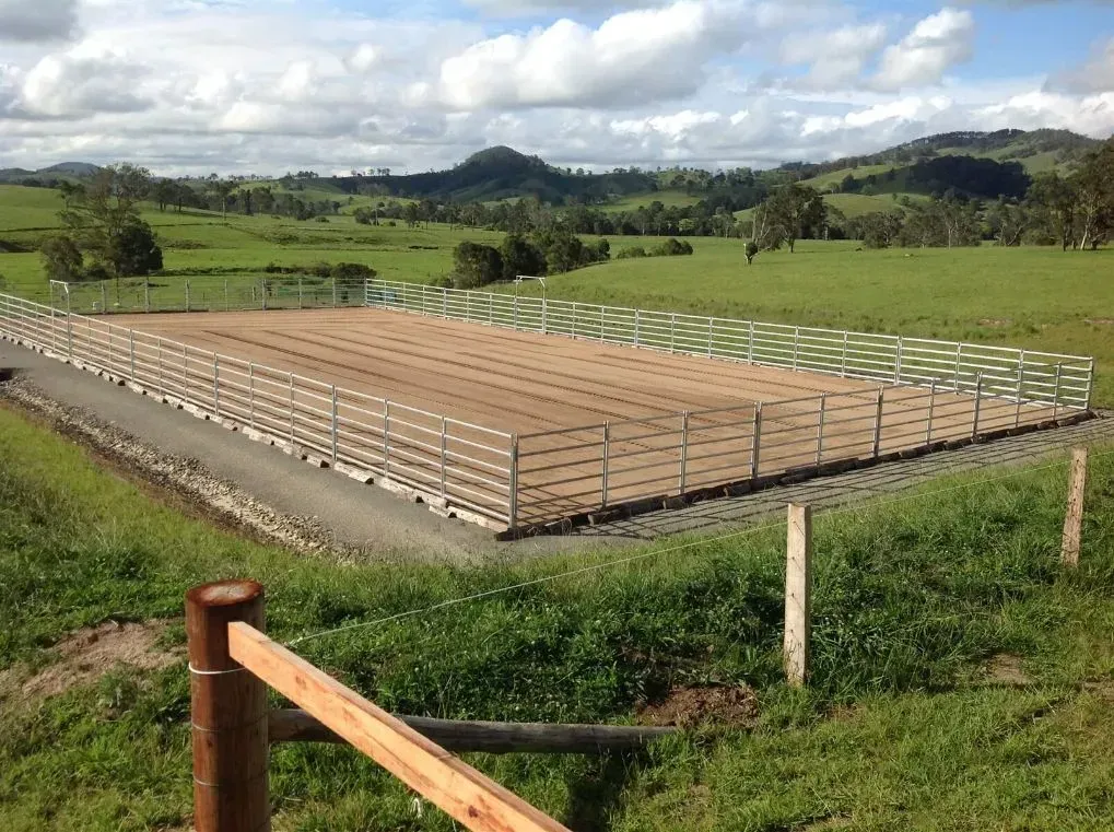 A Large Fenced Crop Field — S M & A J Gilbert Earthmoving in Mitchells Island, NSW