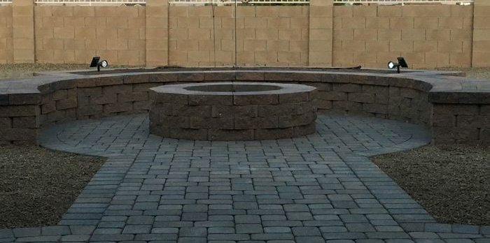 an outdoor fire pit