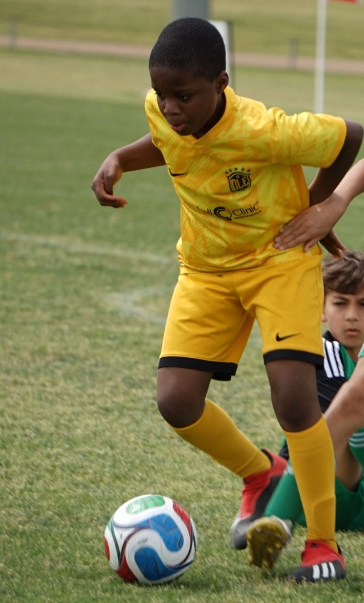 Olé FC Academy players on the field