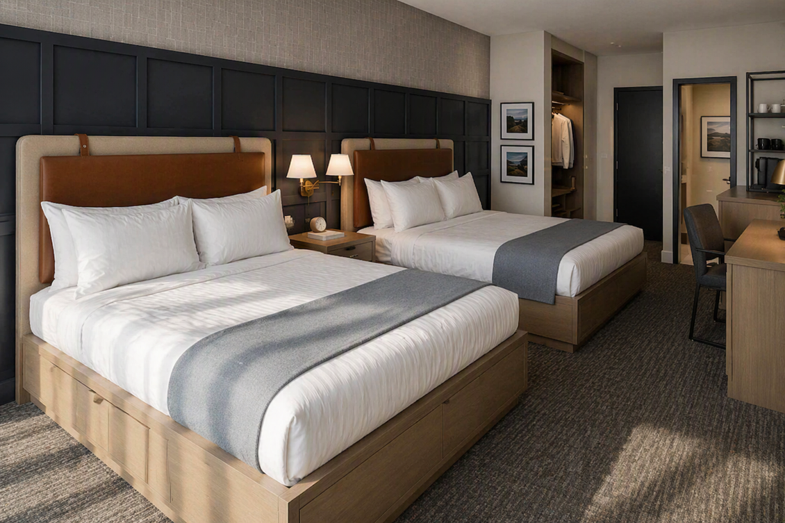 Stonebridge Inn Snowmass two queen guestrooms