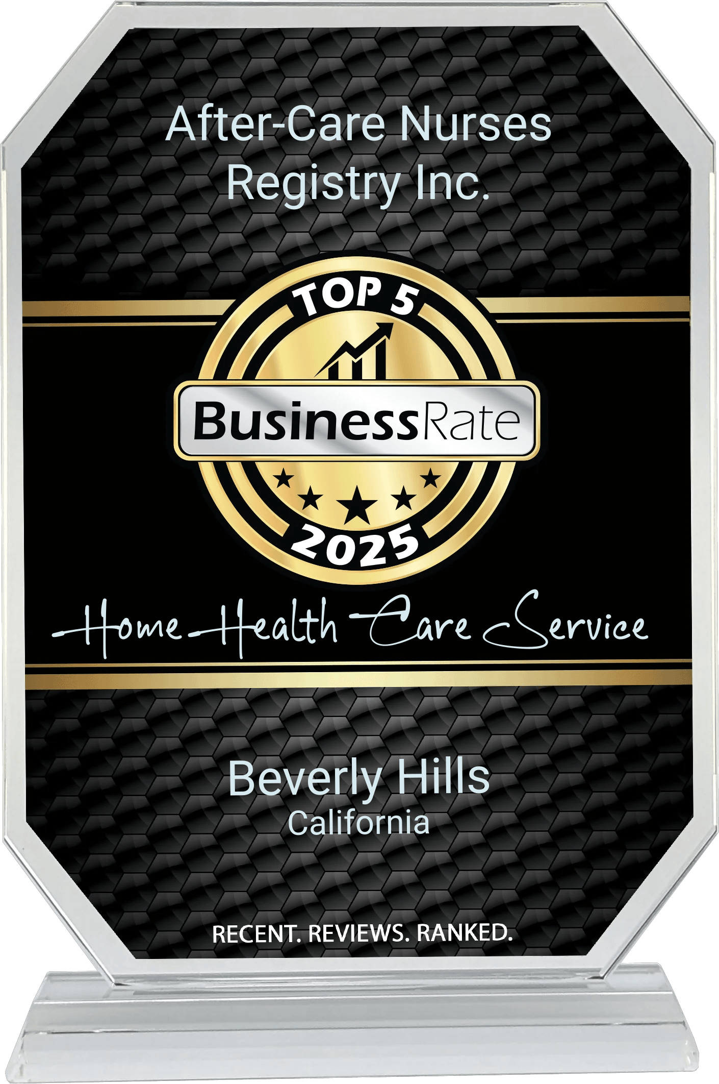 After-Care Nurses Registry Inc. Award After-Care Nurses Registry Inc. Award