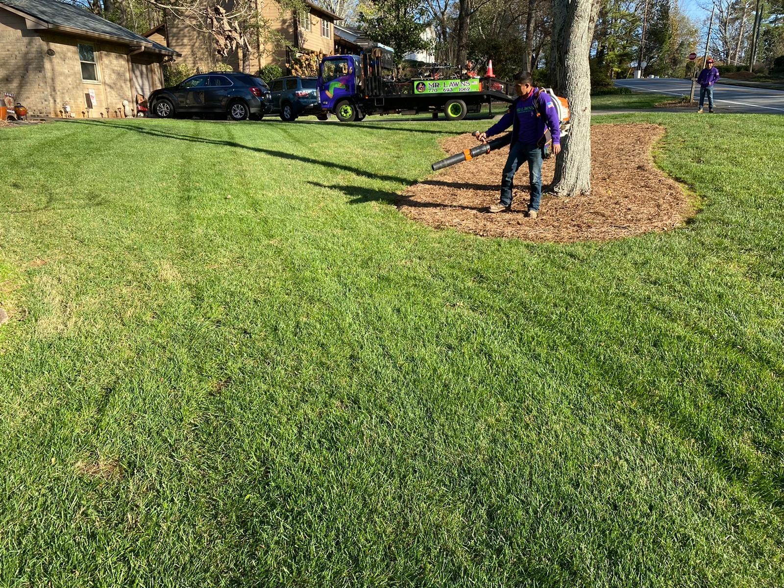 Front yard clean up in Kennesaw GA