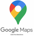 Google Maps logo: colorful map pin icon with text