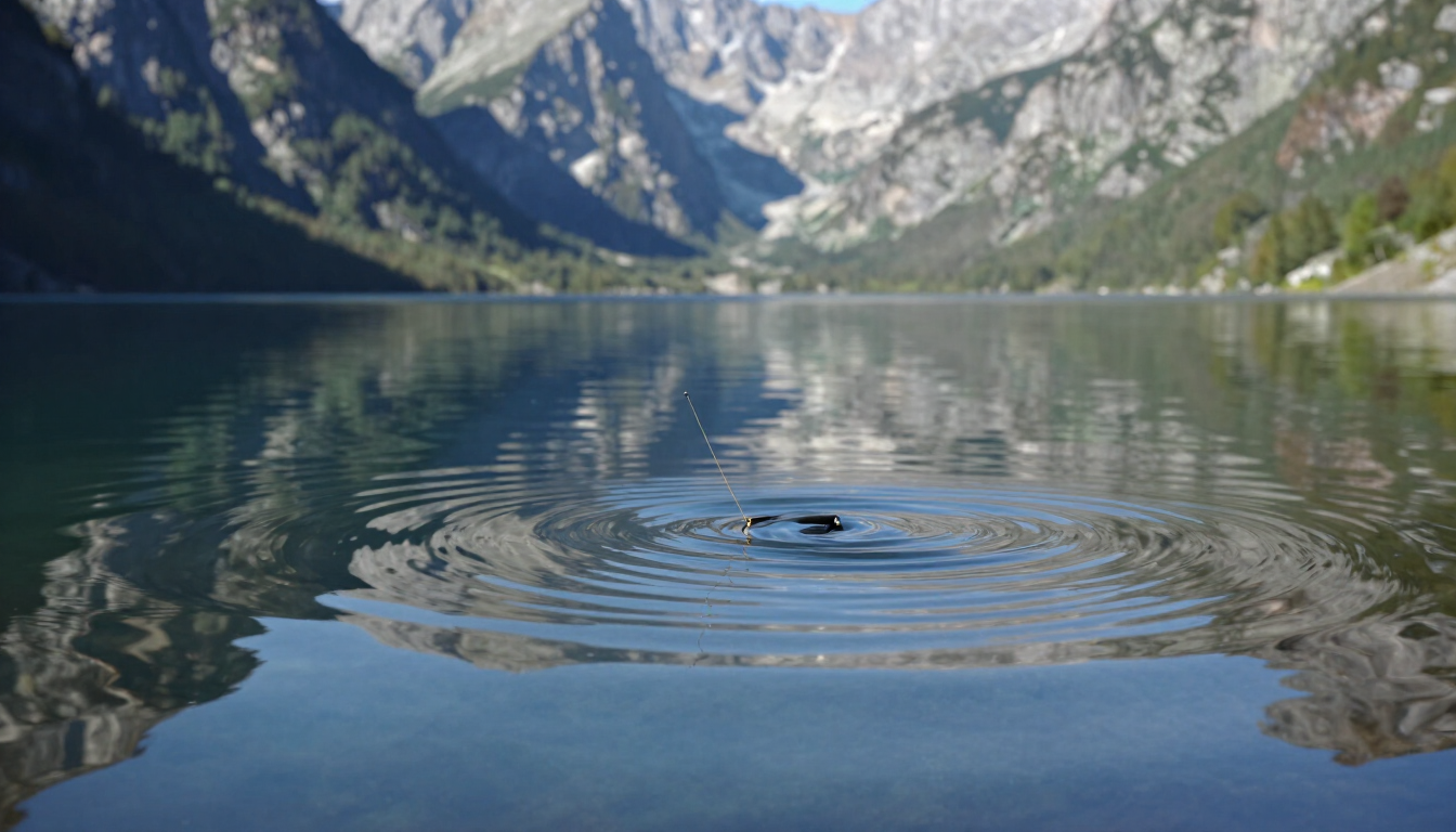 A calm Montana lake reflection