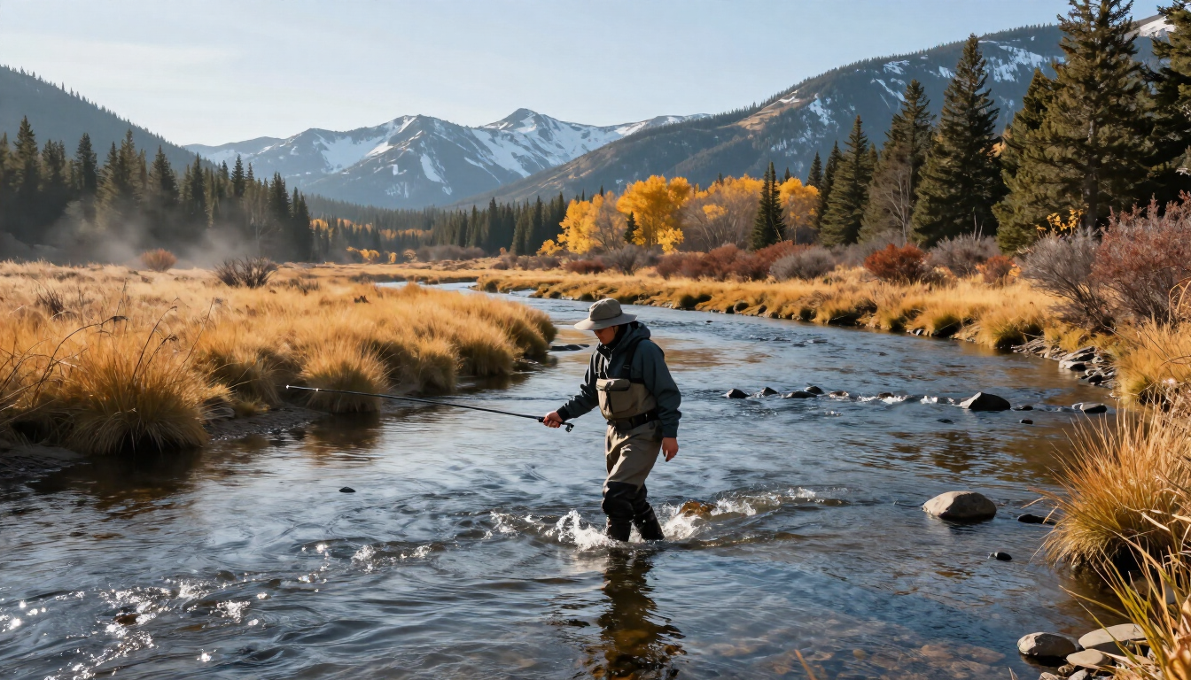 Yellowstone fly fishing walk wade trip in fall