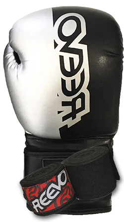 Black & Silver Boxing Gloves