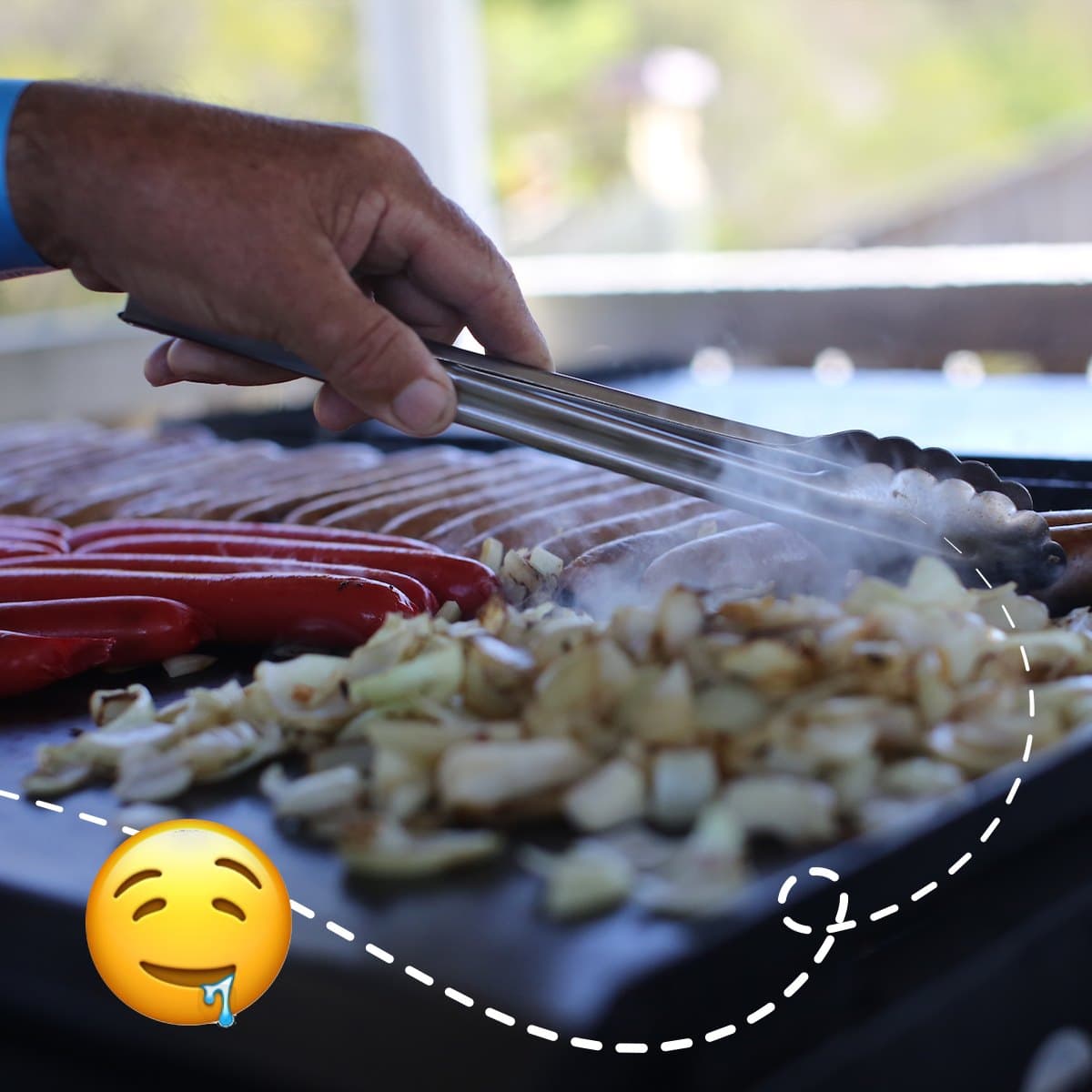 Grilling Hotdogs In The Big Buzz Fun Park