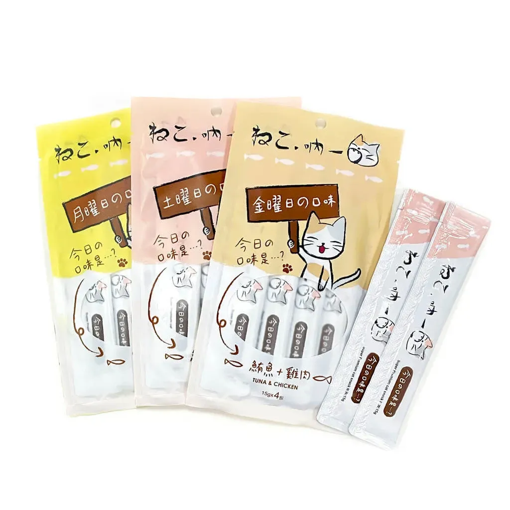 【吶一口】貓肉泥-隨機混搭12包（共48入）