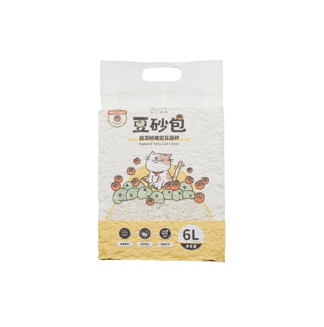 陪心豆砂包｜超凝結條型豆腐貓砂