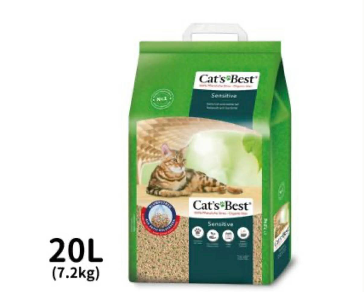 【德國凱優】黑標凝結木屑砂-強效除臭 7.2KG-20L