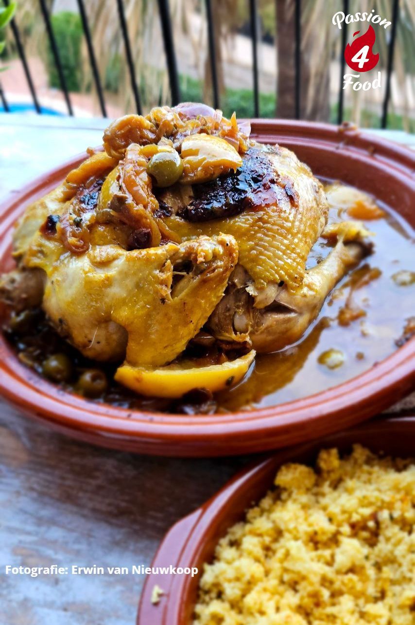 Marokkaanse kip uit de tajine