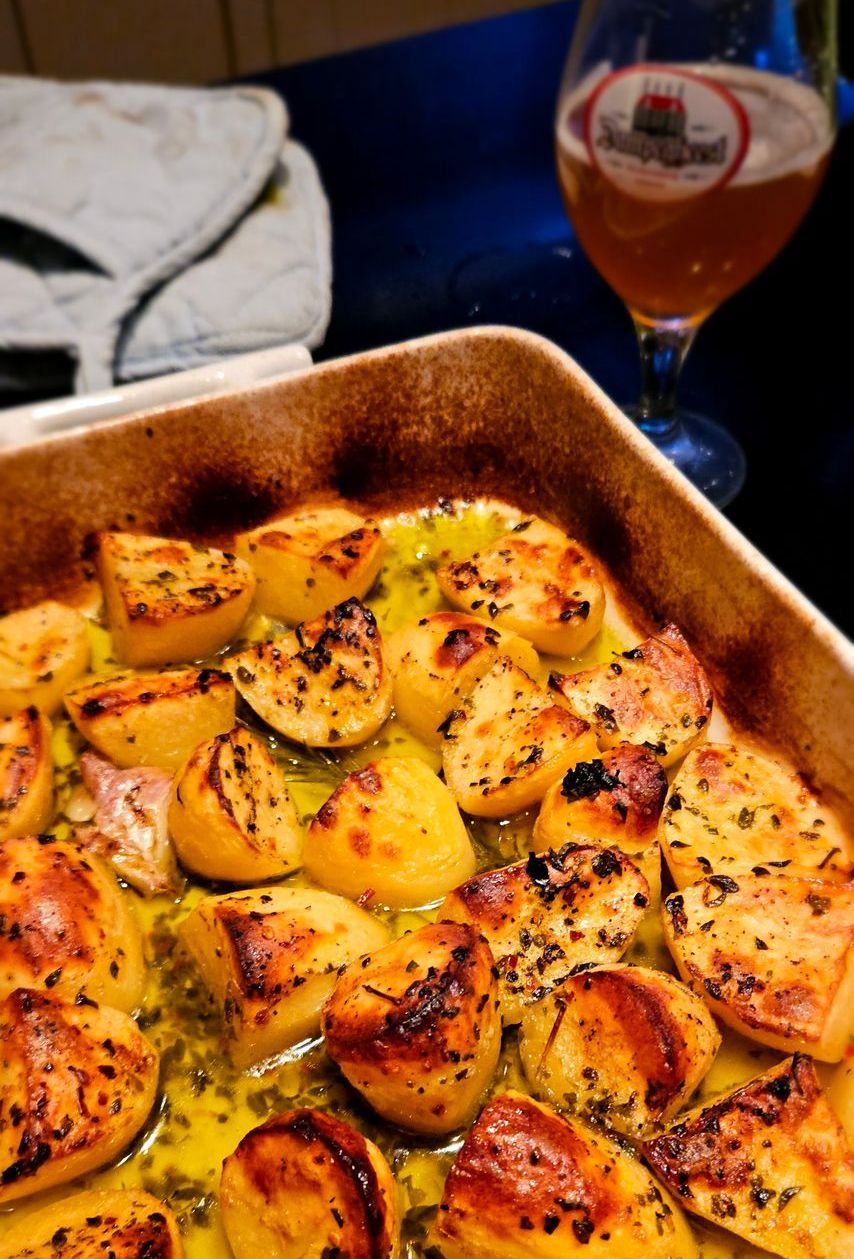 Griekse Citroenaardappeltjes uit de oven.