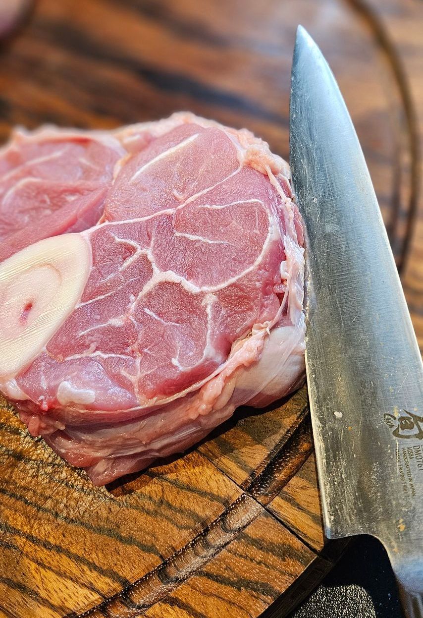 Ossobuco alla Milanese insnijden