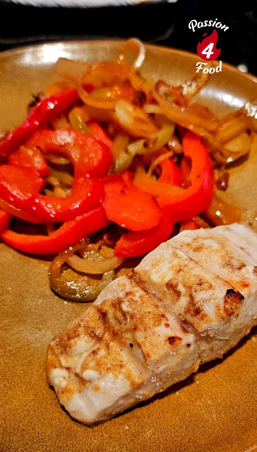 Gegrilde botervis Gegrilde botervis met paprika