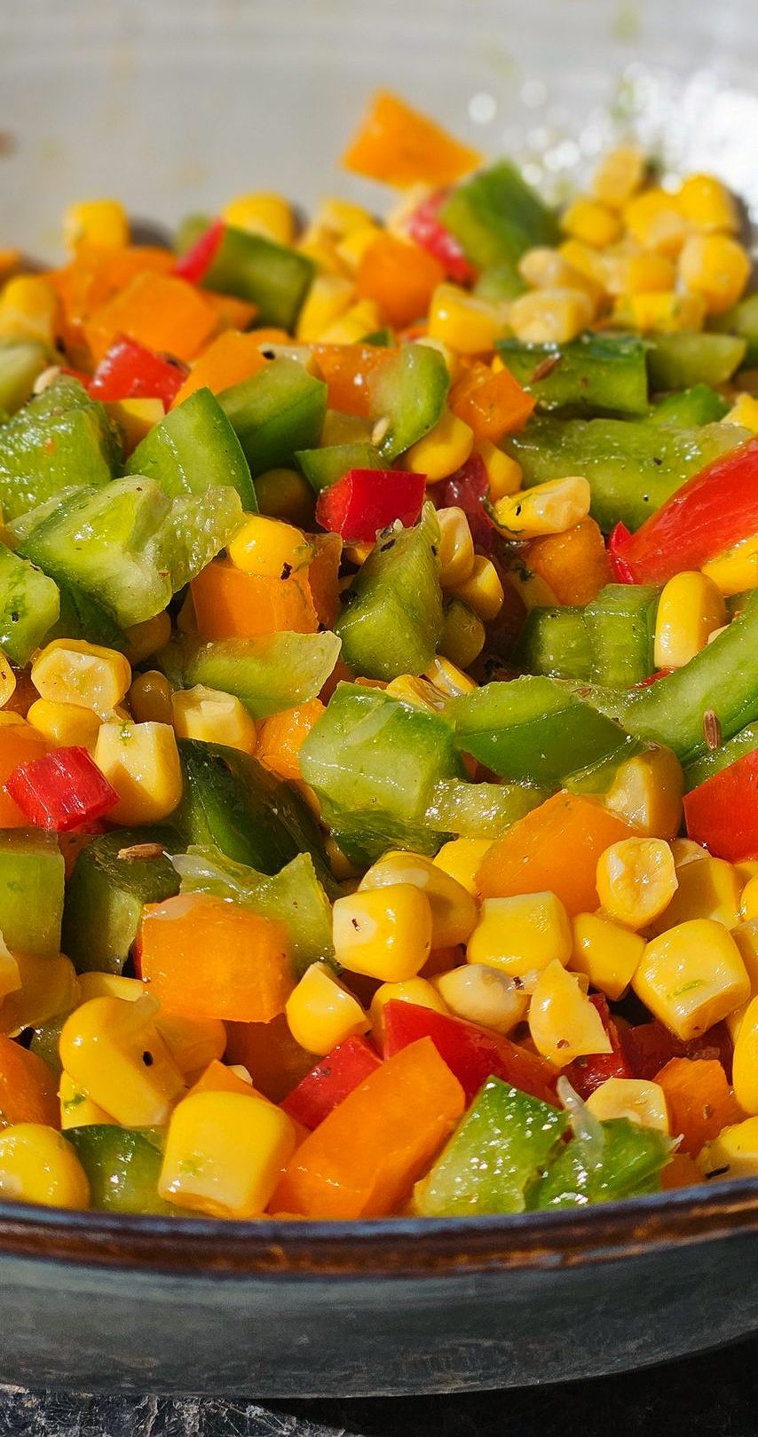 Salsa van mais en paprika