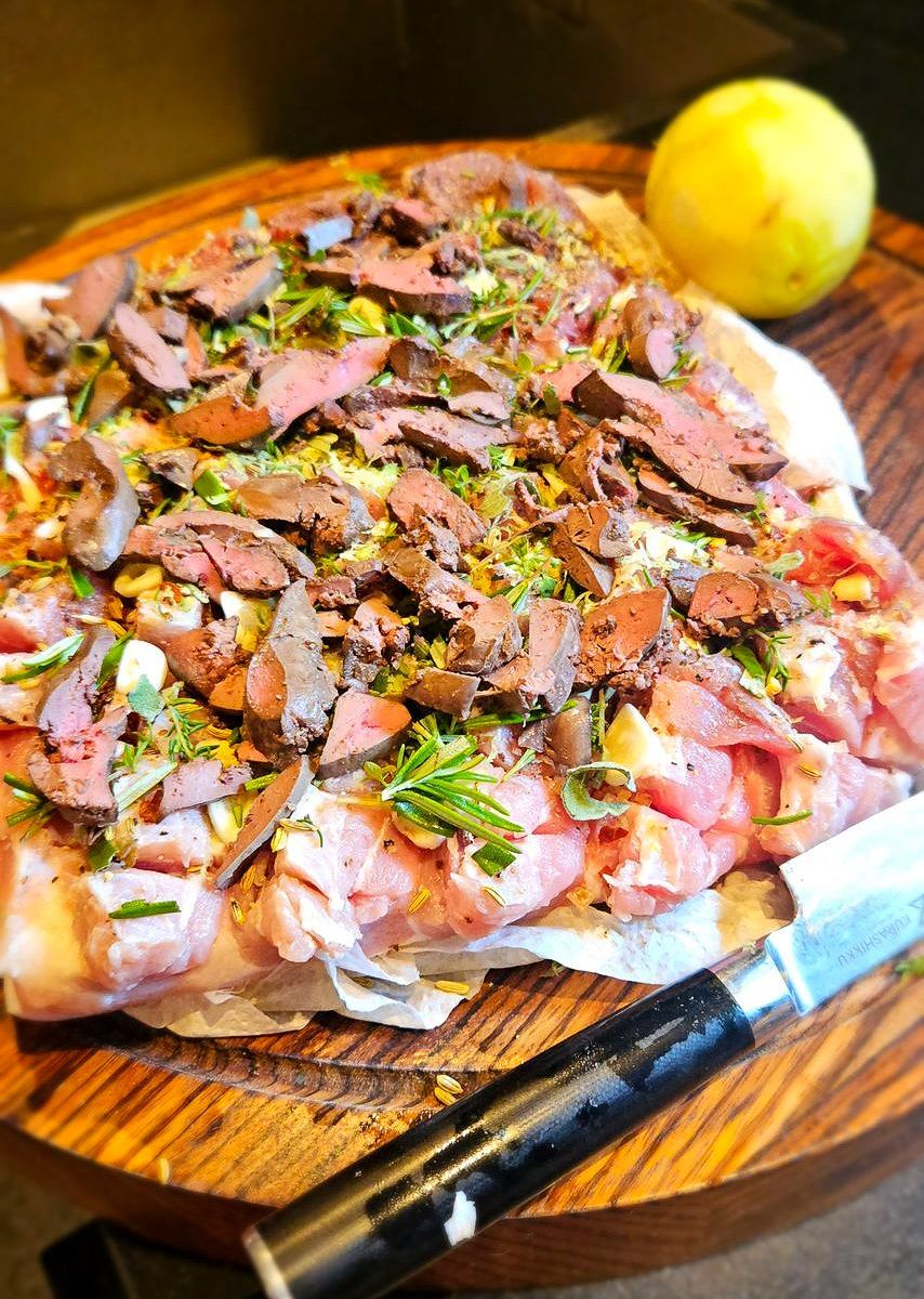 Porchetta van de BBQ