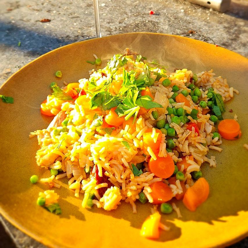 Kip Chorizo en Rijst Eenpansgerecht Kip Chorizo en Rijst Eenpansgerecht