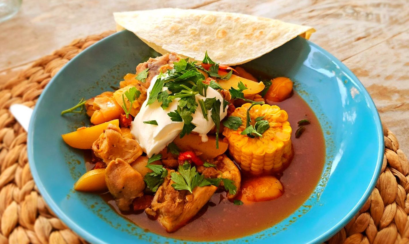 Fajita met Kip in een pannetje Fajita met Kip in een pannetje