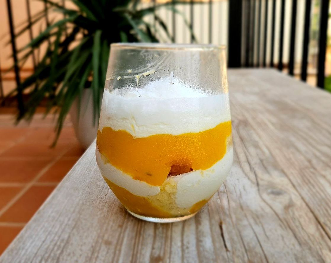 Mango Tiramisu in een glaasje