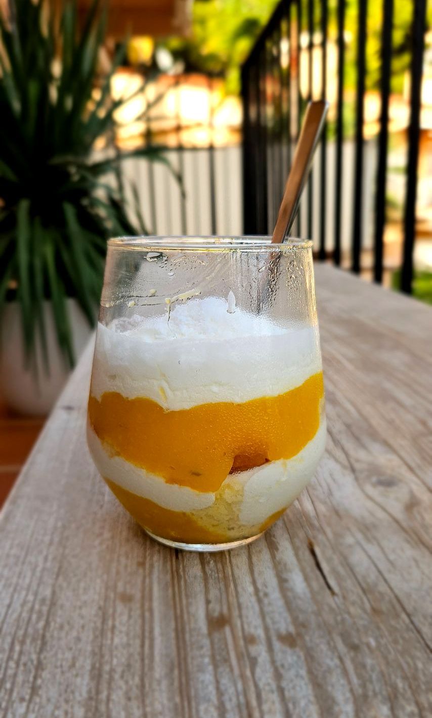 Mango Tiramisu in een glaasje