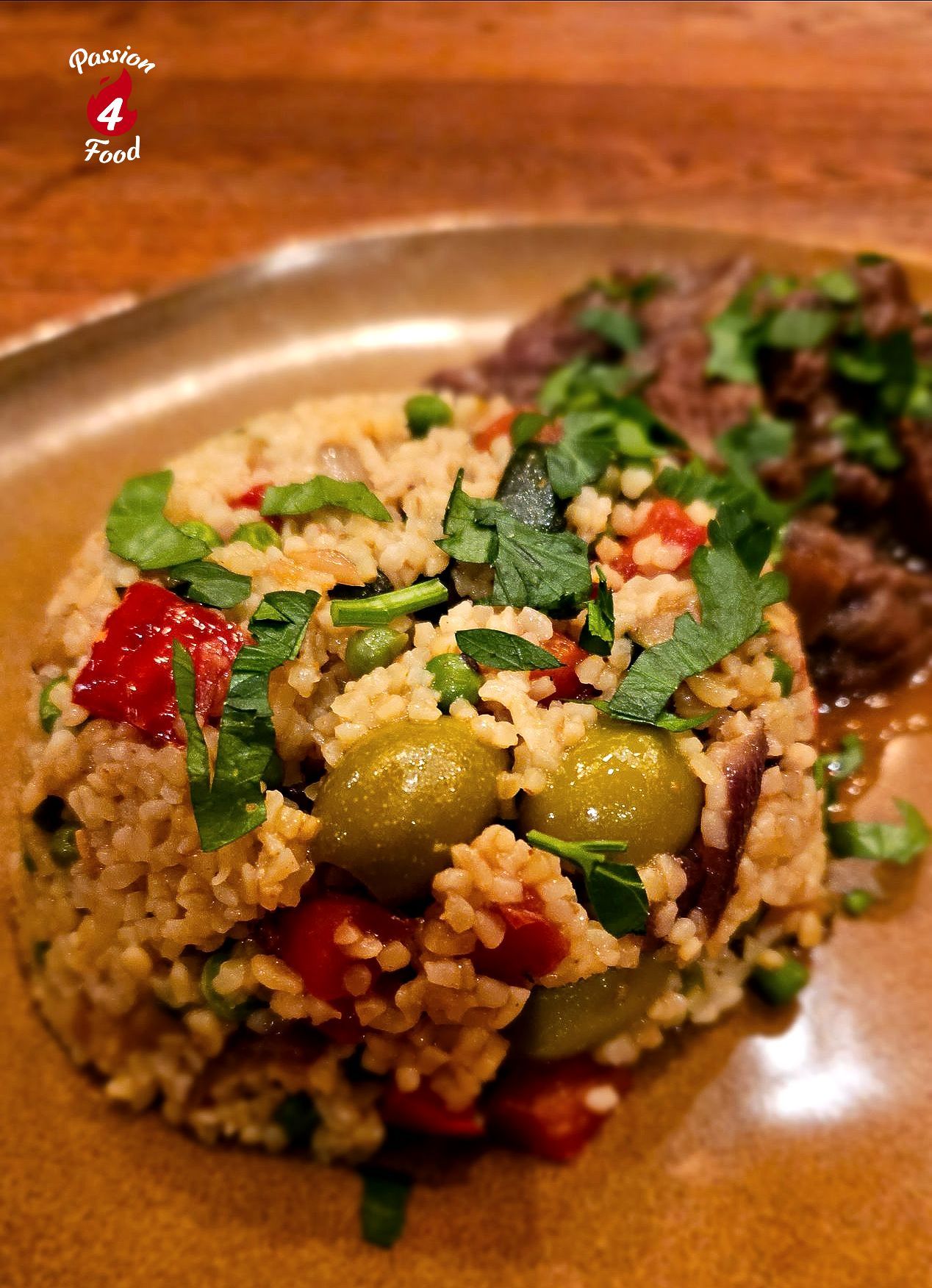 Bulgur met Paprika en Courgette