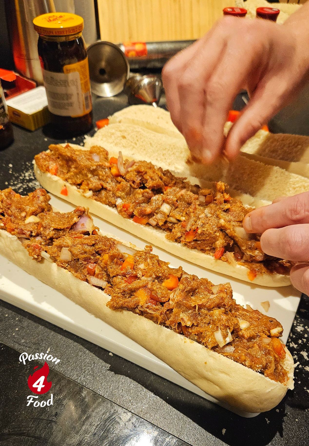 Gevuld Stokbrood met Gehakt