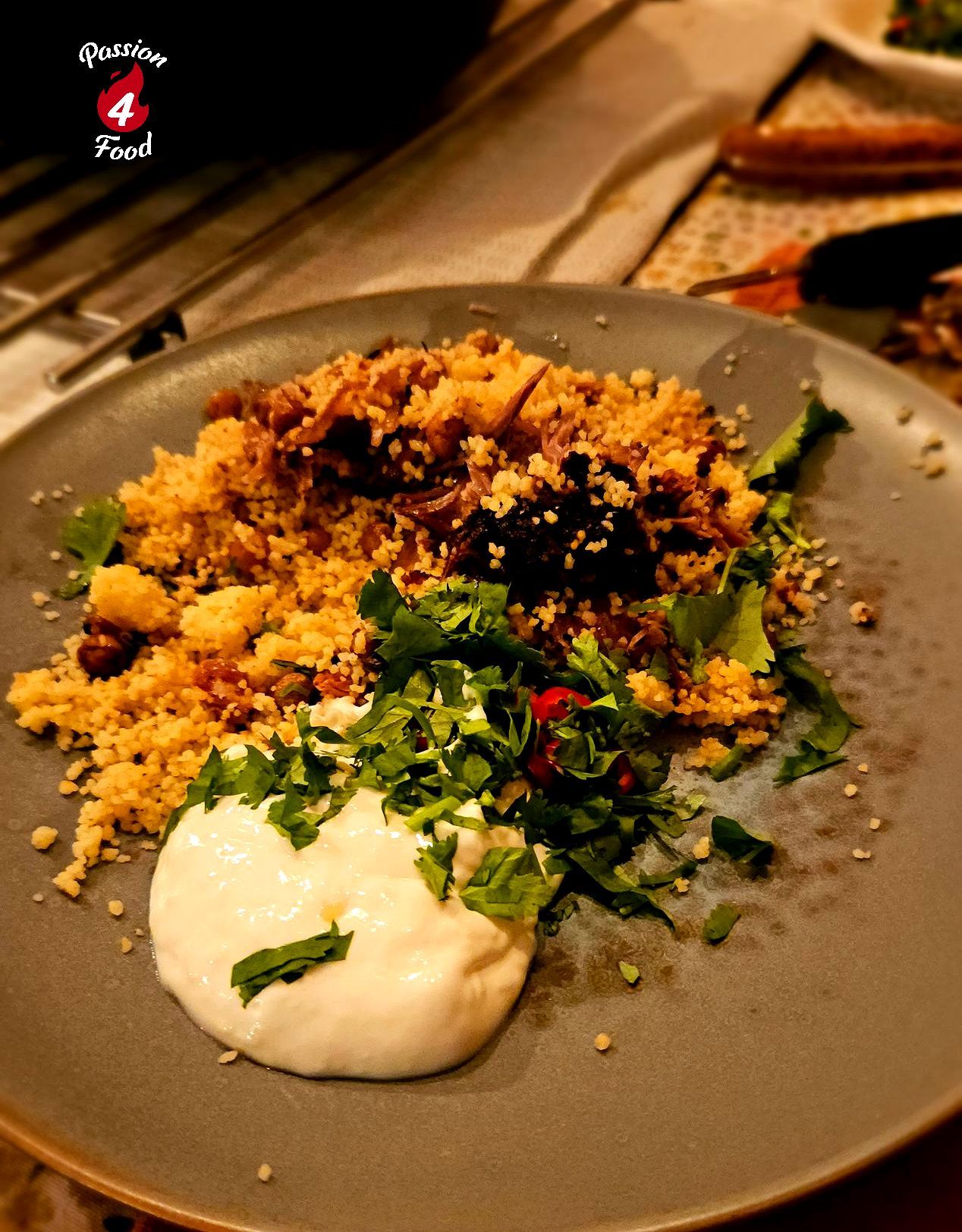 Lamsschouder met couscous uit de oven Lamsschouder met couscous uit de oven