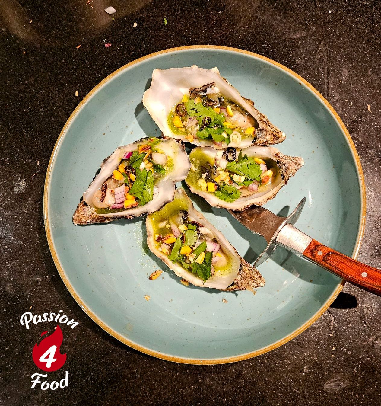Ceviche van oesters Ceviche van oesters