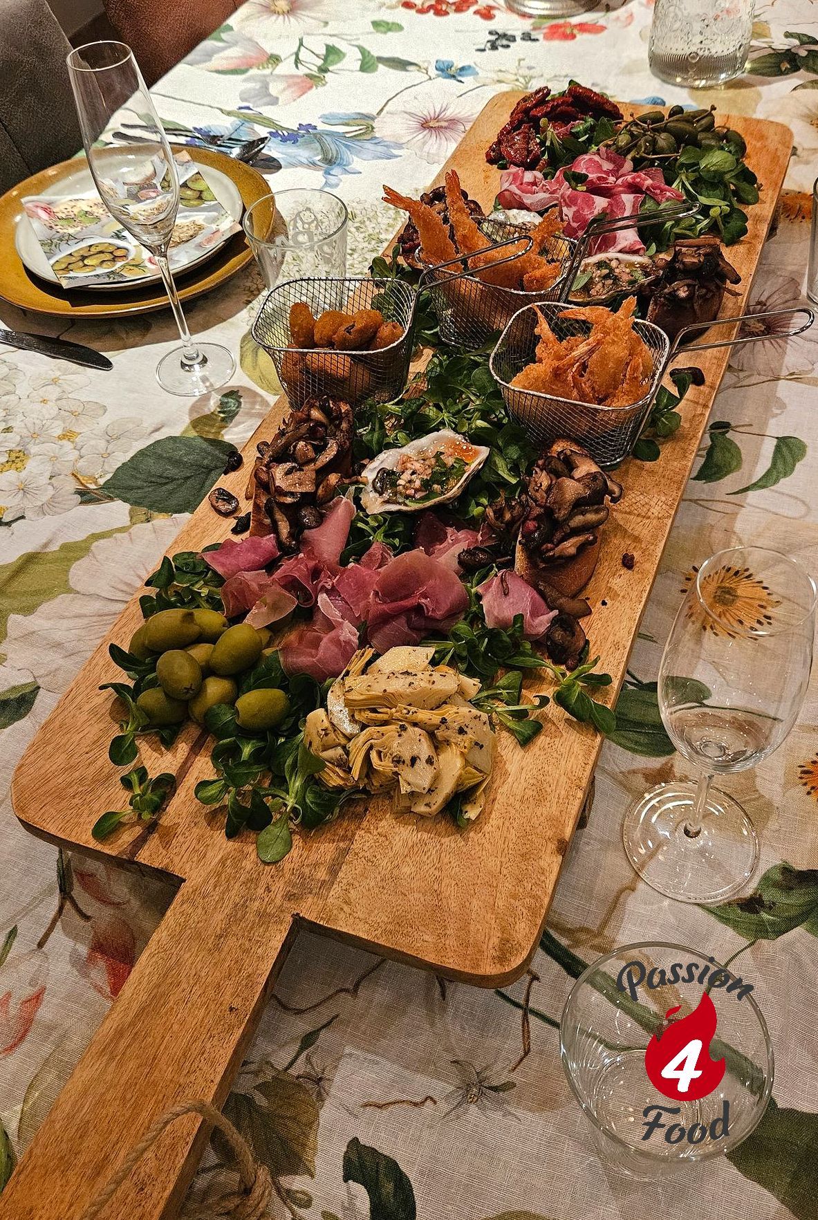 Antipasti borrelplank