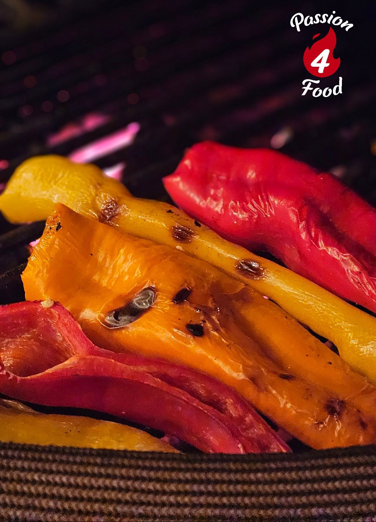 Gegrilde Paprika's van de BBQ