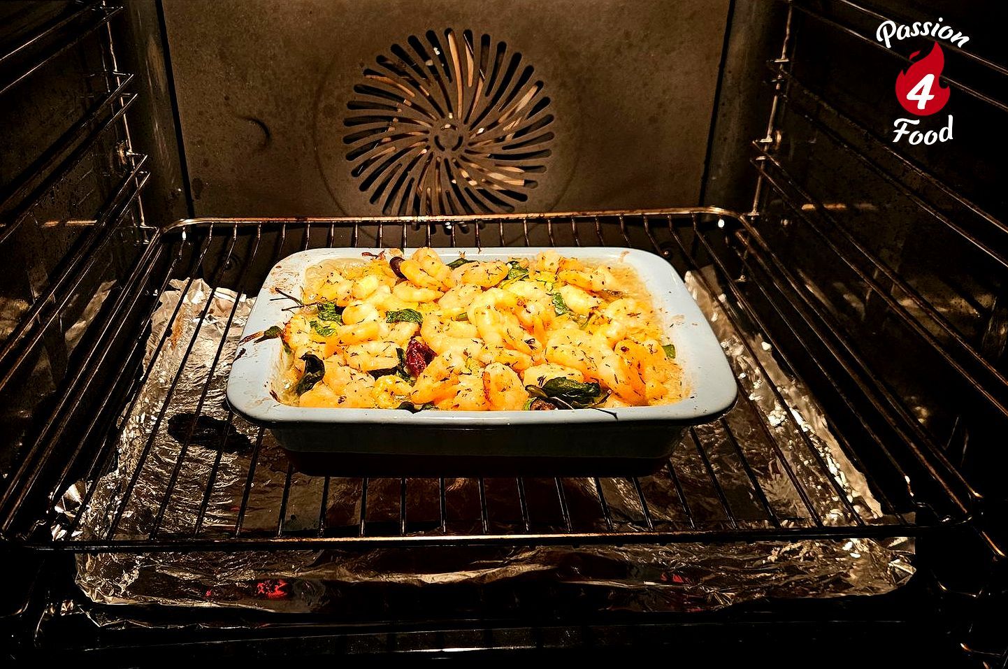 Orzo met garnalen en courgette ovenschotel Orzo met garnalen en courgette ovenschotel