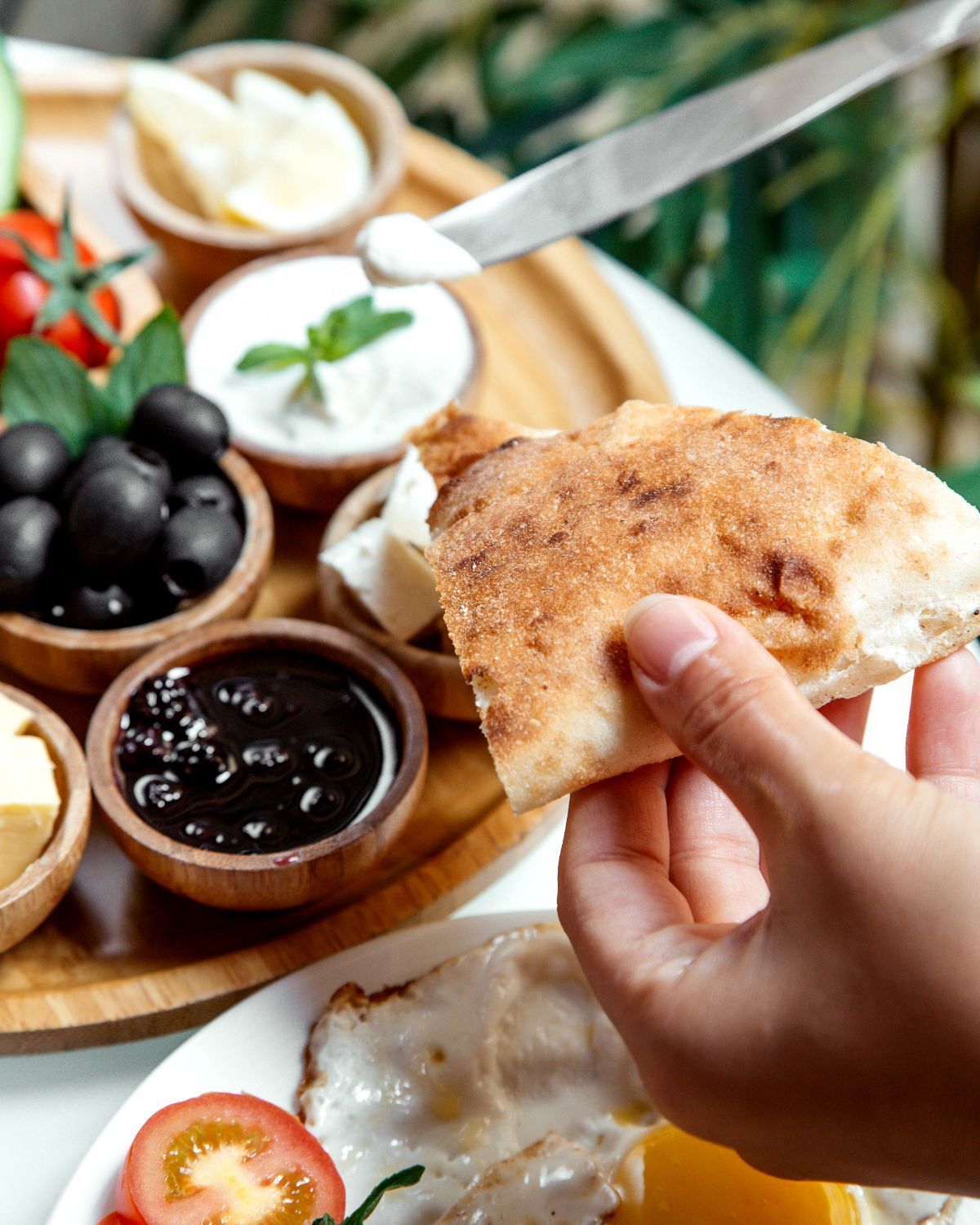 Focaccia van de BBQ