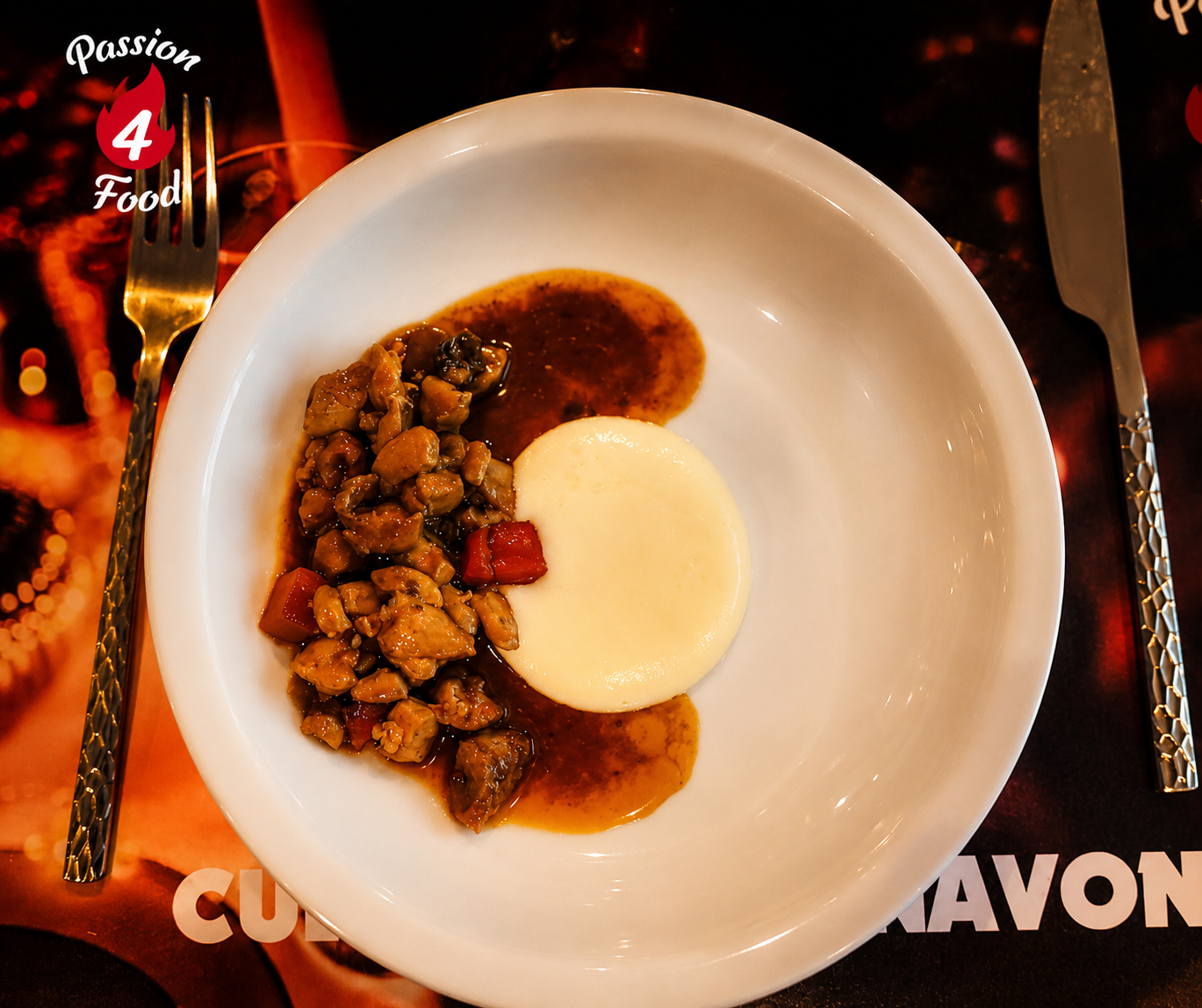 Kippendijfilet met aardappelschuim en truffel